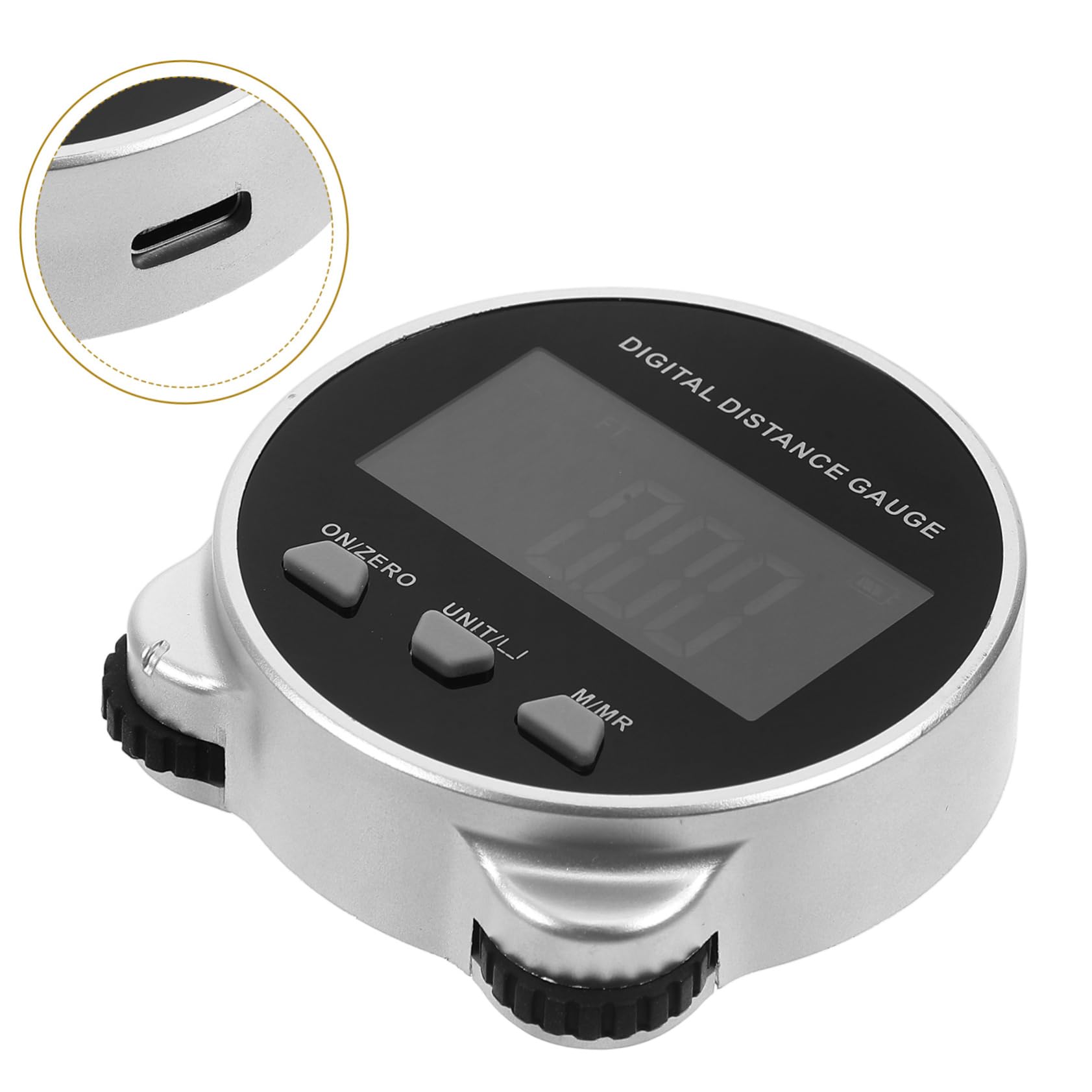 DOITOOL Cinta Métrica Digital con Rueda de Medición, Mide Distancias, Diámetros y Superficies Irregulares, Cuerpo de Abs Negro, 260 Mah