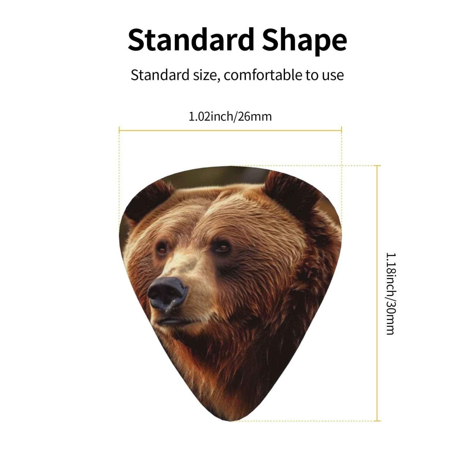 Lot De 6 Médiators De Guitare 3 épaisseurs Différentes Statue De La