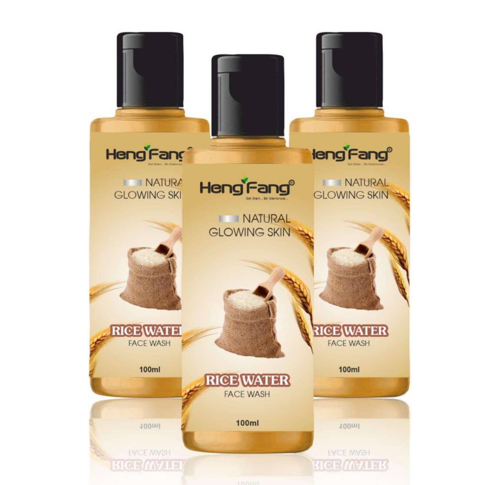 Raytrix Oil Control Face Wash | For Women/Men | For Oily & Acne Prone Skin | Prevents Pimple & Acne Breakout I Combo Of 3 X 100 ML I (Rice Water)