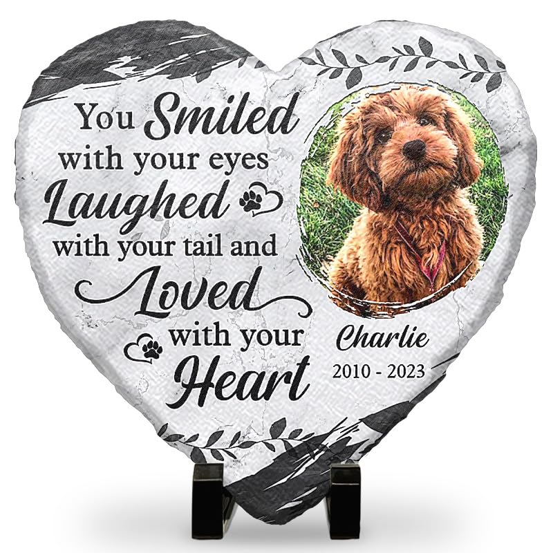 Pawfect House Pet Memorial Gifts, Personalized Dog Memorial Stone, Pet Loss Gifts, Cat Memorial Gifts, Dog Memorial Gifts for Loss of Dog Sympathy Gift, Grave Decorations for Cemetery, Garden Decor