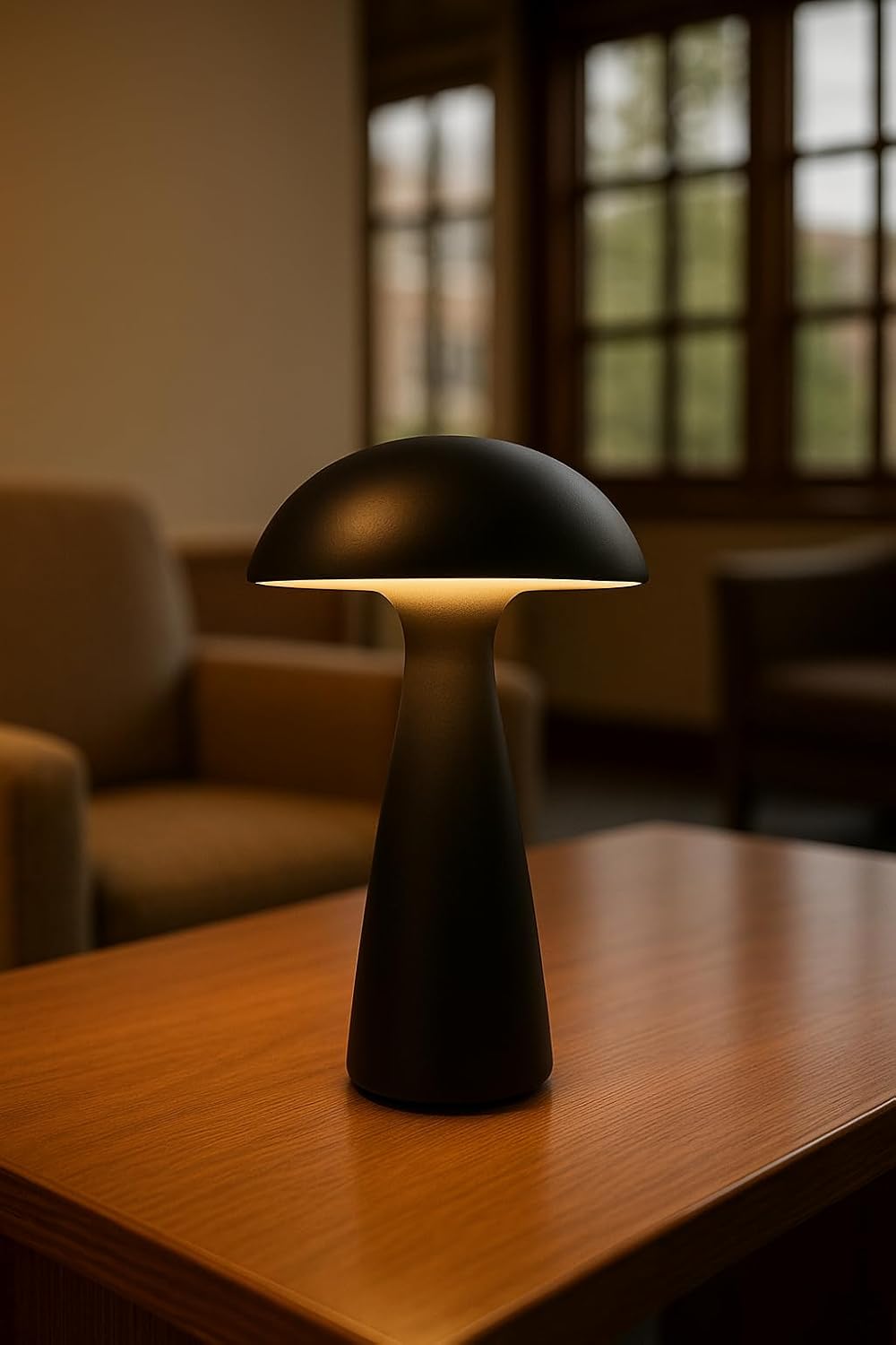 UandWorld™ ATSRATERRA Series: Sporalux Mushroom Lamp & Sporalux Jr. (Black, Sporalux Jr.)