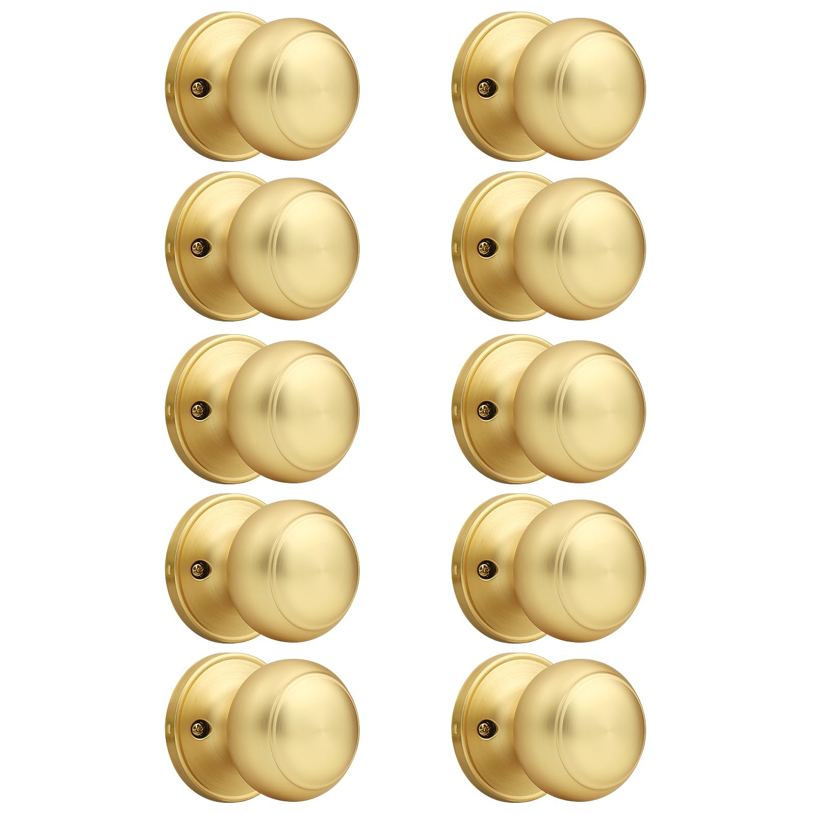 Brushed Nickel Dummy Door Knobs - 2 Pack -25