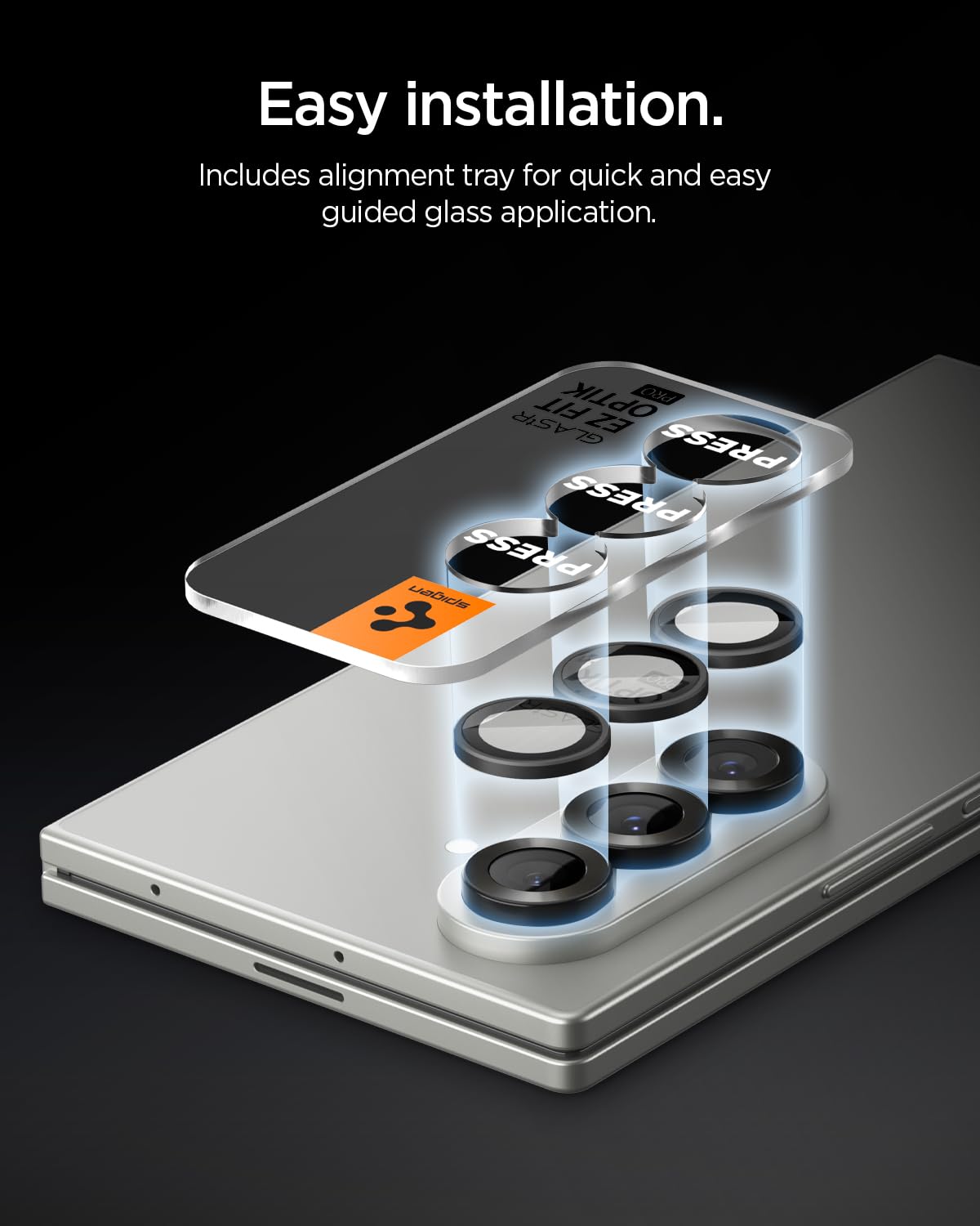 Spigen Optik Pro Camera Lens Protector for Galaxy Z Fold 8 Ultra/Fold 7 [2P] — Amazon image 4