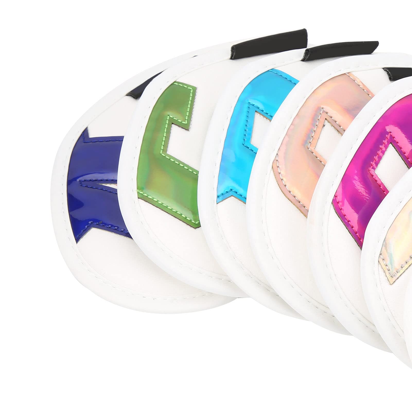 Chrees 9 Fundas Impermeables para Cabeza de Palos de de PU, Numeradas 4 5 6 7 8 9 P S A, Protección de Felpa Suave para Hierros, con Diseño Liviano para Amantes del