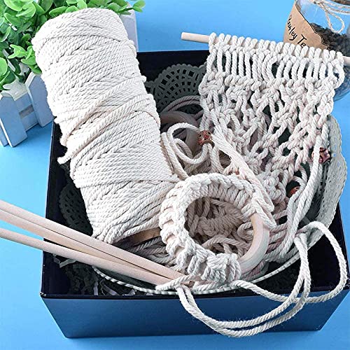 Set Corda Cotone Naturale Macrame 100m Macrame