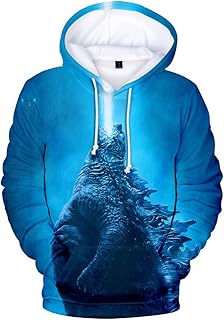 Best Boy Novelty Hoodie 3D Printed Godzilla 2 King Monsters Men Hooded Pullover Long Sleeve Sweatshirt Reviews