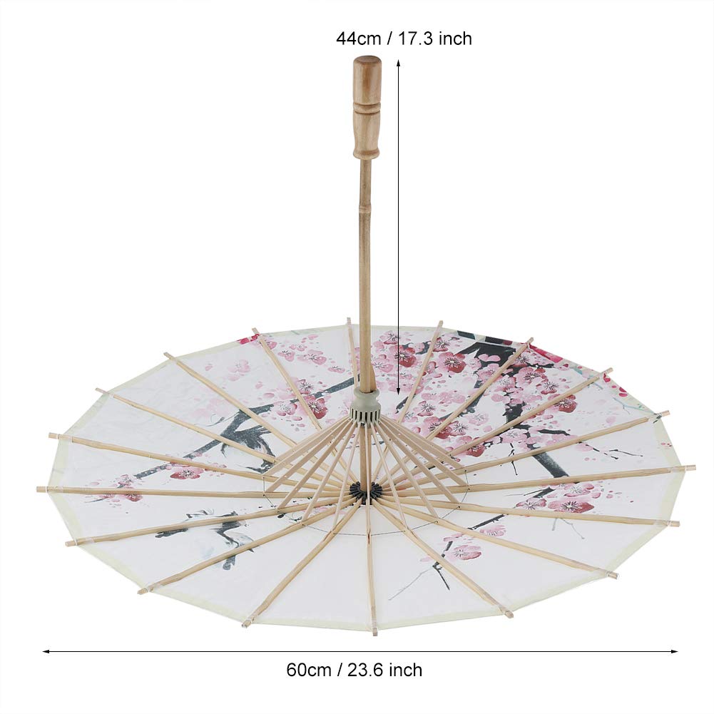Parasole Mały Rozmiar Chowany Klasyczny Ręcznie Robiony Olejowany Papierowy Parasol Chińska Japońska Sztuka Orientalna Taniec Klasyczny Kwiat Śliwki Malarstwo Przeciwdeszczowy Parasol,