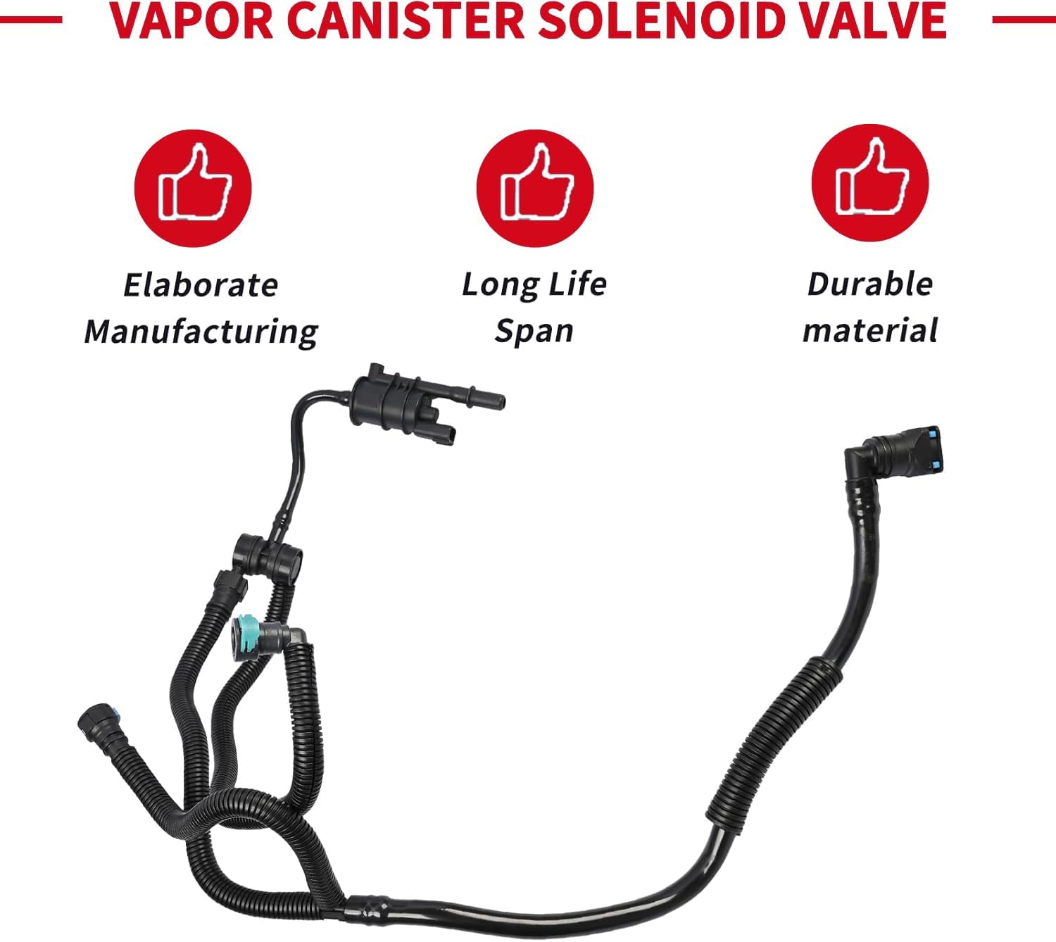 BB5Z-9G271-B Vapor Canister Solenoid Valve Assembly Fit for Ford Edge 2012-2016 Explorer 2012-2015 Taurus 2013-2016 Lincoln MKT 2013-2015 2.0L EcoBoost, Replace BB5Z9G271B