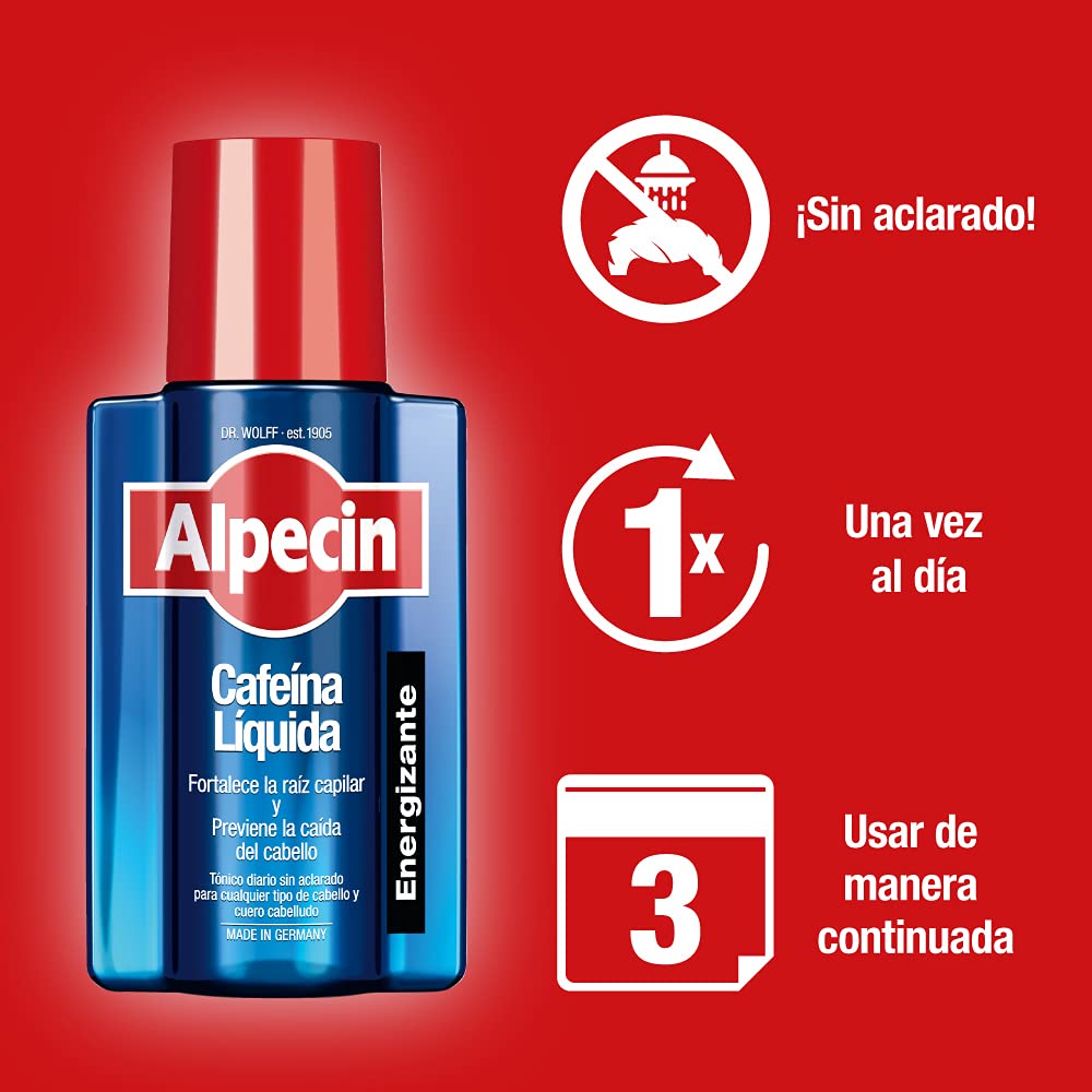 Alpecin Champú y Loción Anticaída Cafeína C1 y Cafeína Liquida para Hombre