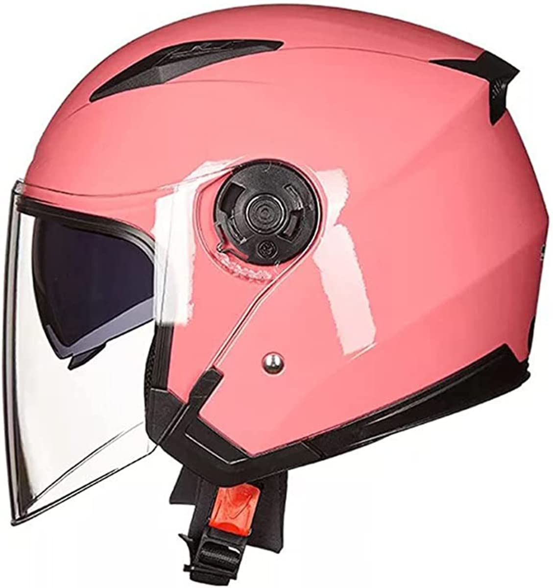 Casco De Moto Medio Casco Retro Casco Jet Vintage Aprobación ECE Cascos Abiertos con Visera Incorporada Casco Protector Scooter para Adultos Hombres Mujeres