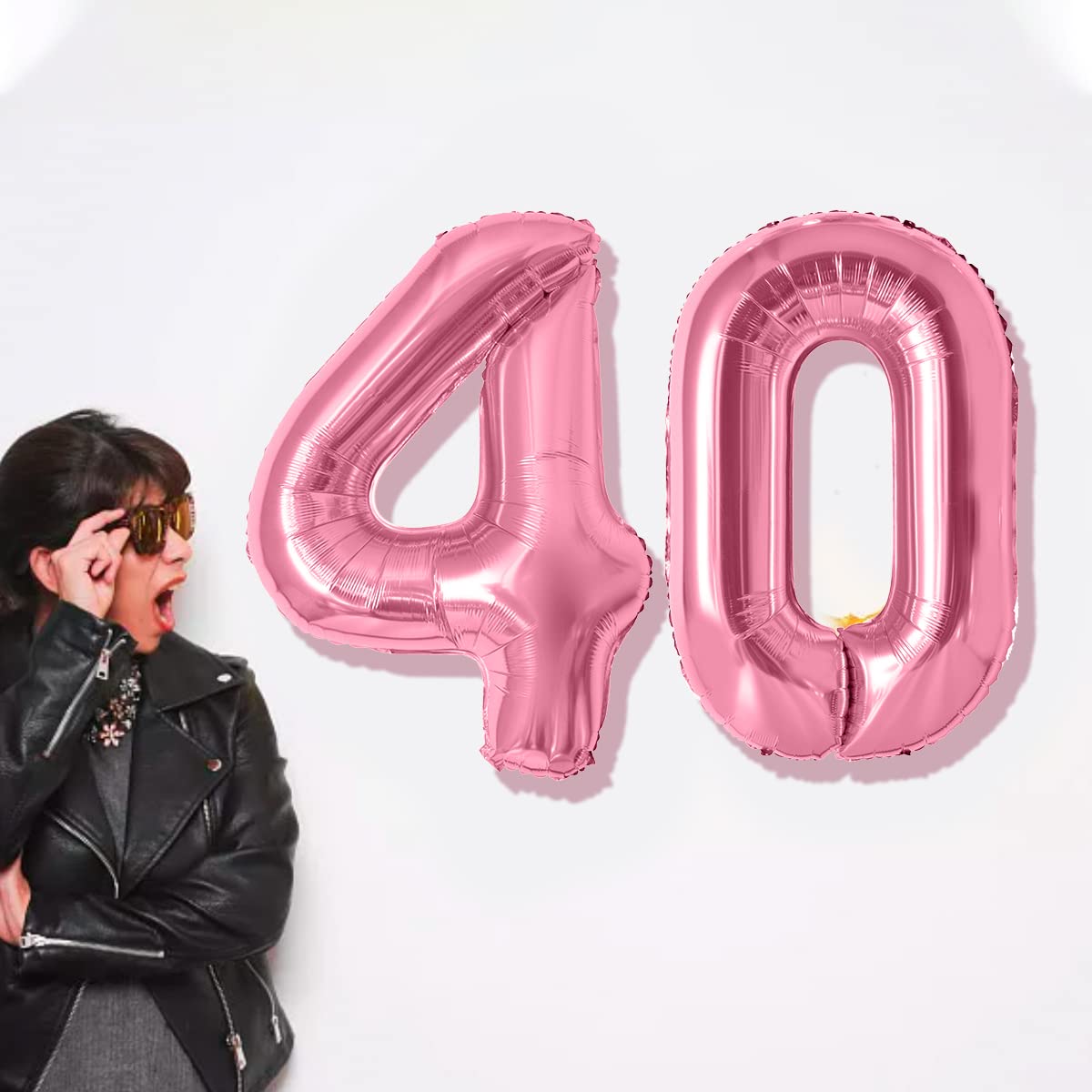 Ballon Anniversaire - Chiffre Numéro 0 - Argenté - Gonflable Hélium - 101 cm - Maison