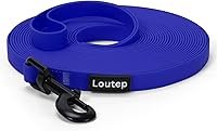 Vista 1 de Correa impermeable para perros Loutep de 10 pies, 16 pies, 30 pies, 50 pies, línea larga de PVC para perros, correa de playa, natación, seguimiento