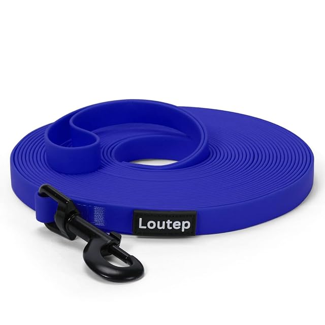 Loutep Biothane - Correa larga para perros (3 m, 5 m, 10 m, 15 m, 20 m), correa de esquí de fondo, correa…