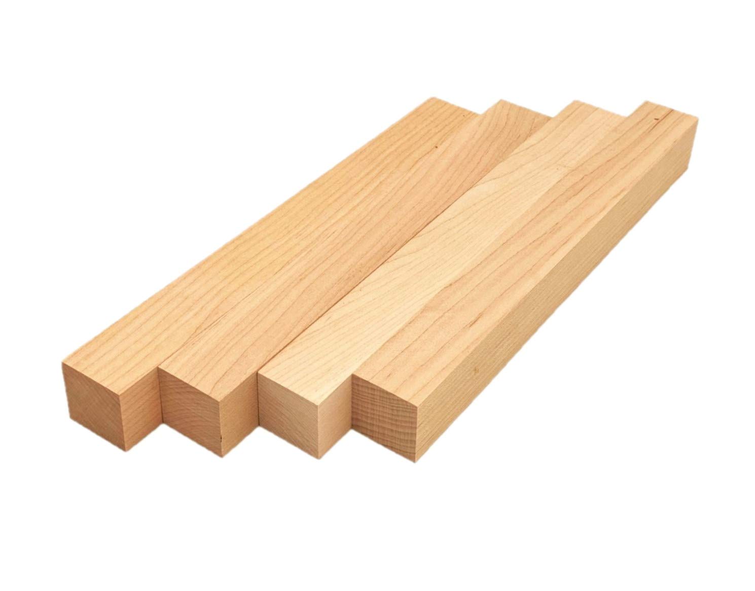 Barrington Hardwoods Maple Lumber Square Turning Blanks (4 Pieces) (1.5" x 1.5" x 24")