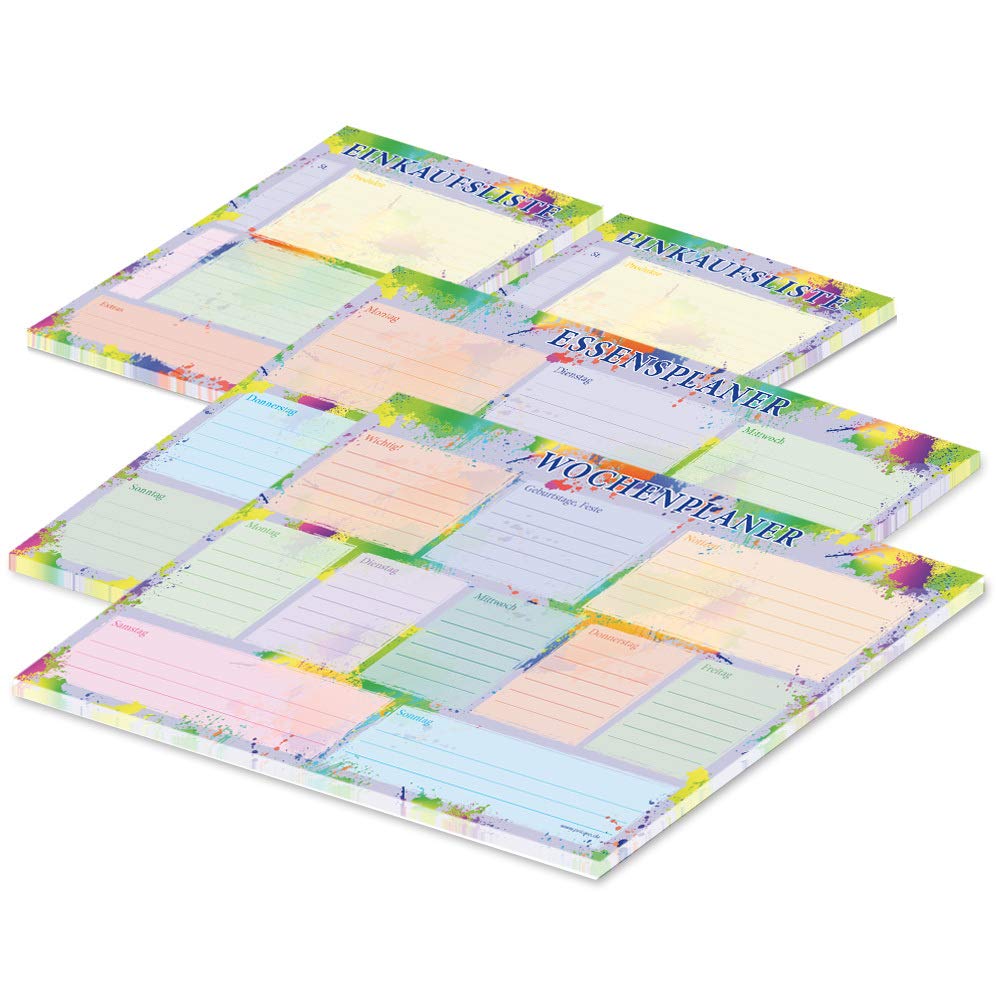 Kühlschrankplaner Kalender Wochenplaner + Einkaufsliste Marker