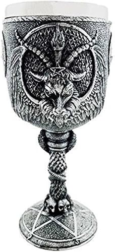 Ky & Co YesKela - Figura de cabra sabática ocultista de cabra sabática y cáliz