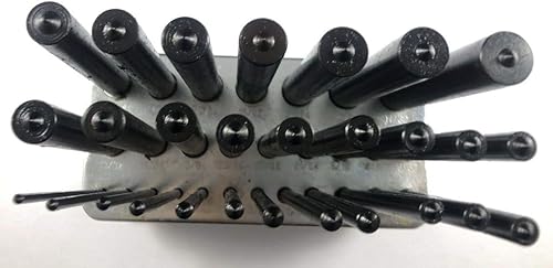 Miniatura 4 de LLDSIMEX Juego de 28 punzones de transferencia de 332"-12" por 64ths Plus 1732"