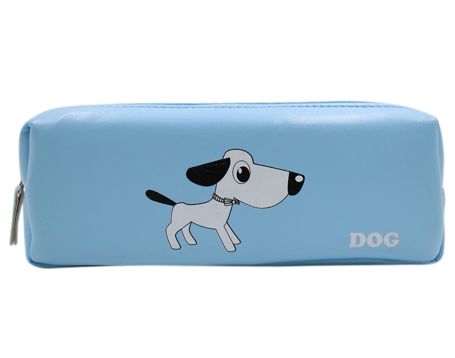 Cuddty Cute Cartoon Pencil Case Leather Stationery Cosmetic Bag with Zipper for Office