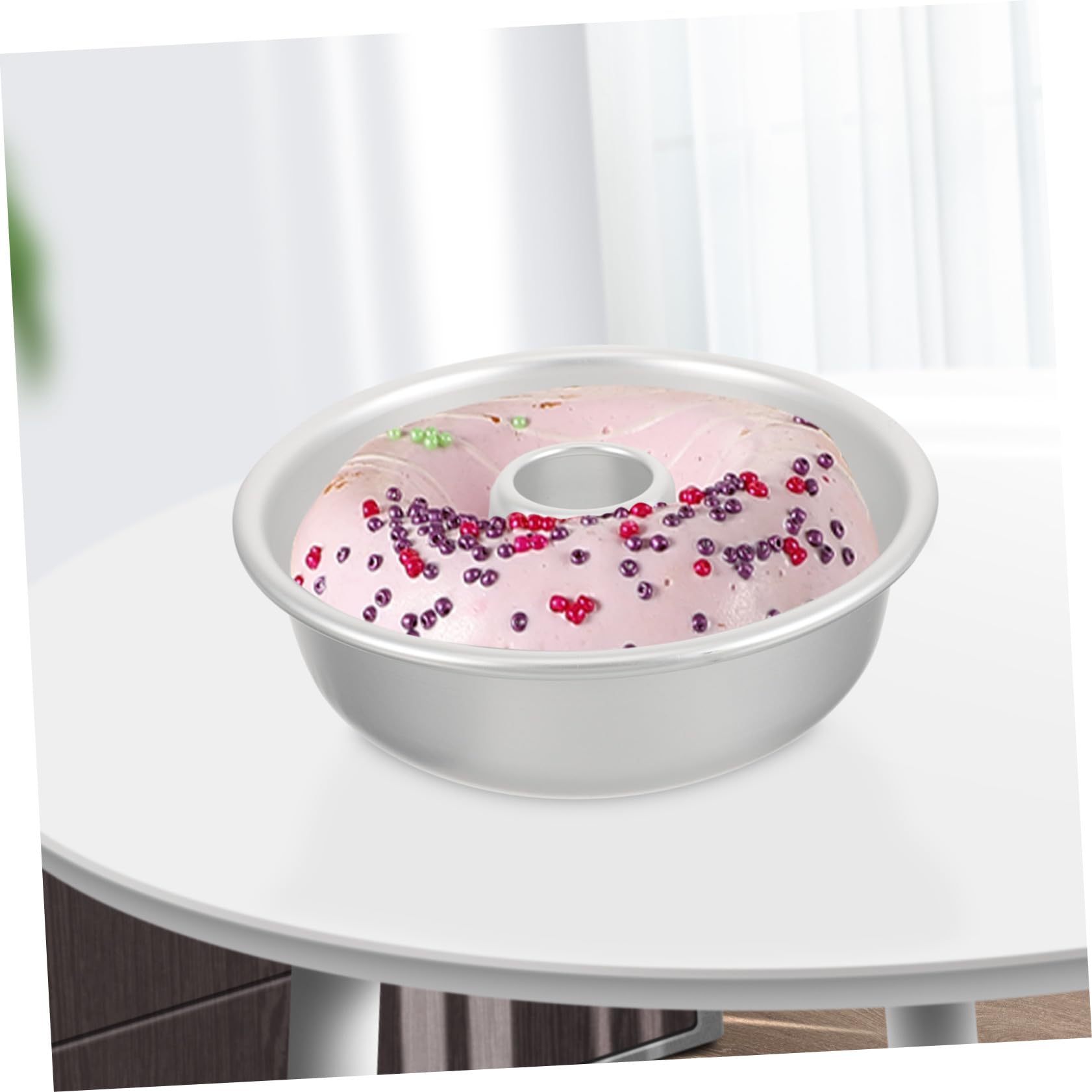 Hemobllo Moule à Gâteau Creux Antiadhésif En Alliage D'aluminium 15 Cm Moule à Pâtisserie à Trou Cœur Cuisson Maison Fournitures De Pâtisserie Pour Gâteau Fait Maison