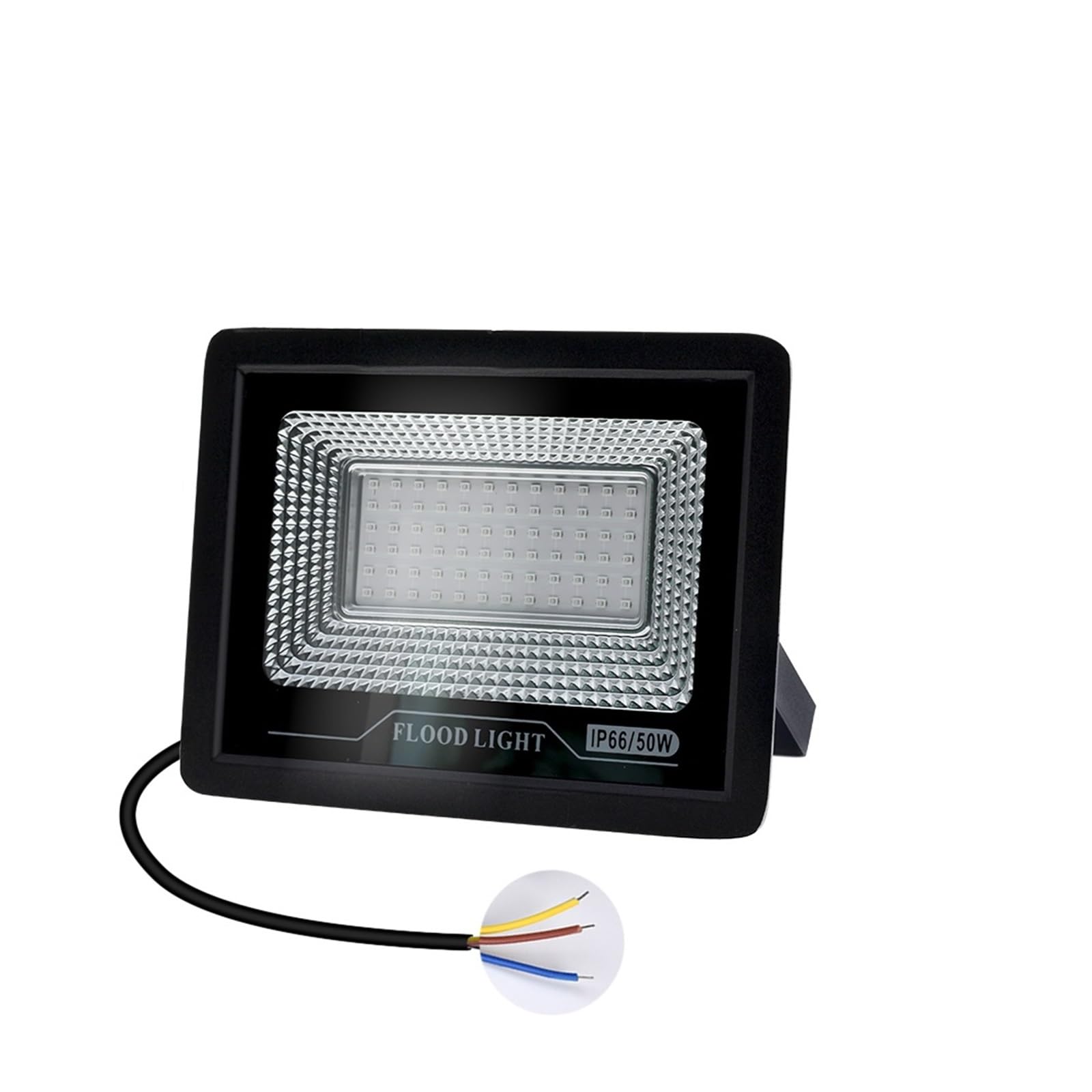 LLOOPK LED Flood Light, UV Flood Light Fluorescent Stage Lamp 50W 100W Ultraviolet LED Black Waterproof Floodlight Party Halloween Decoration(50W)