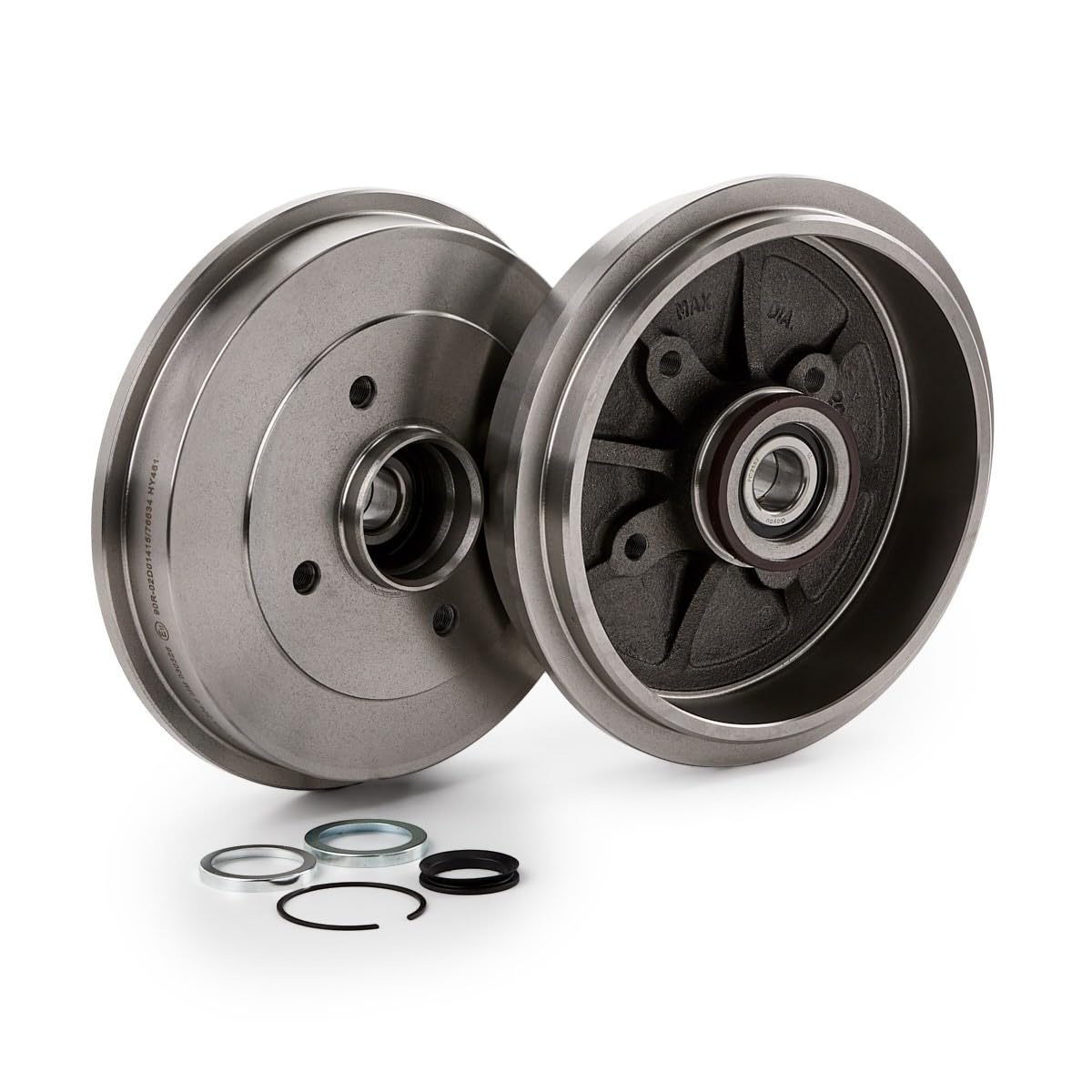 RIDEX 2x Tambour de frein Arrière Compatible avec PEUGEOT 206 3/5 portes 2A/C 424741 424745 424747