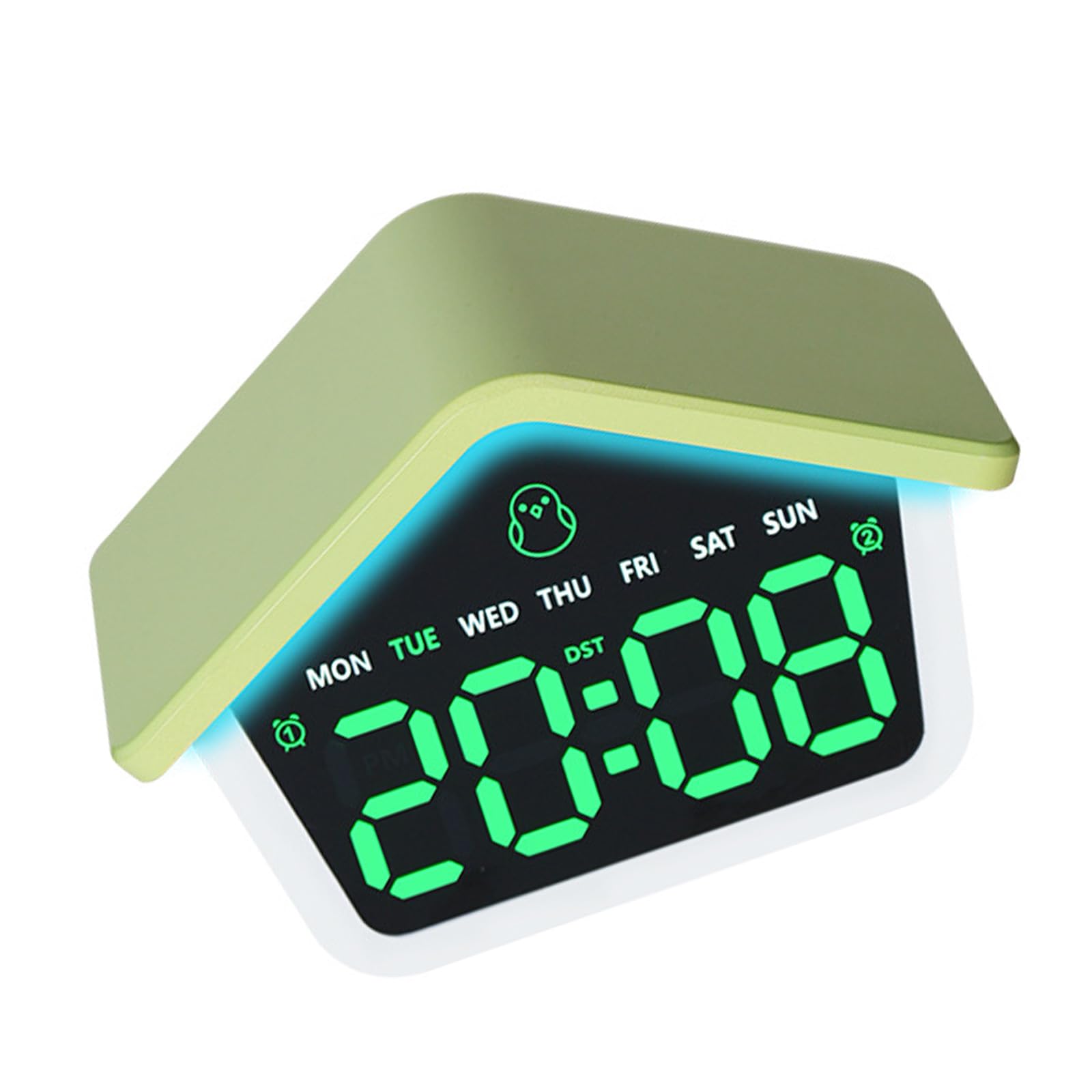 Oxxggkao Alarm Clocks for Bedroom Digital Desk Clock for Bedside Nightstand Clocks Day of Week Duals Alarms