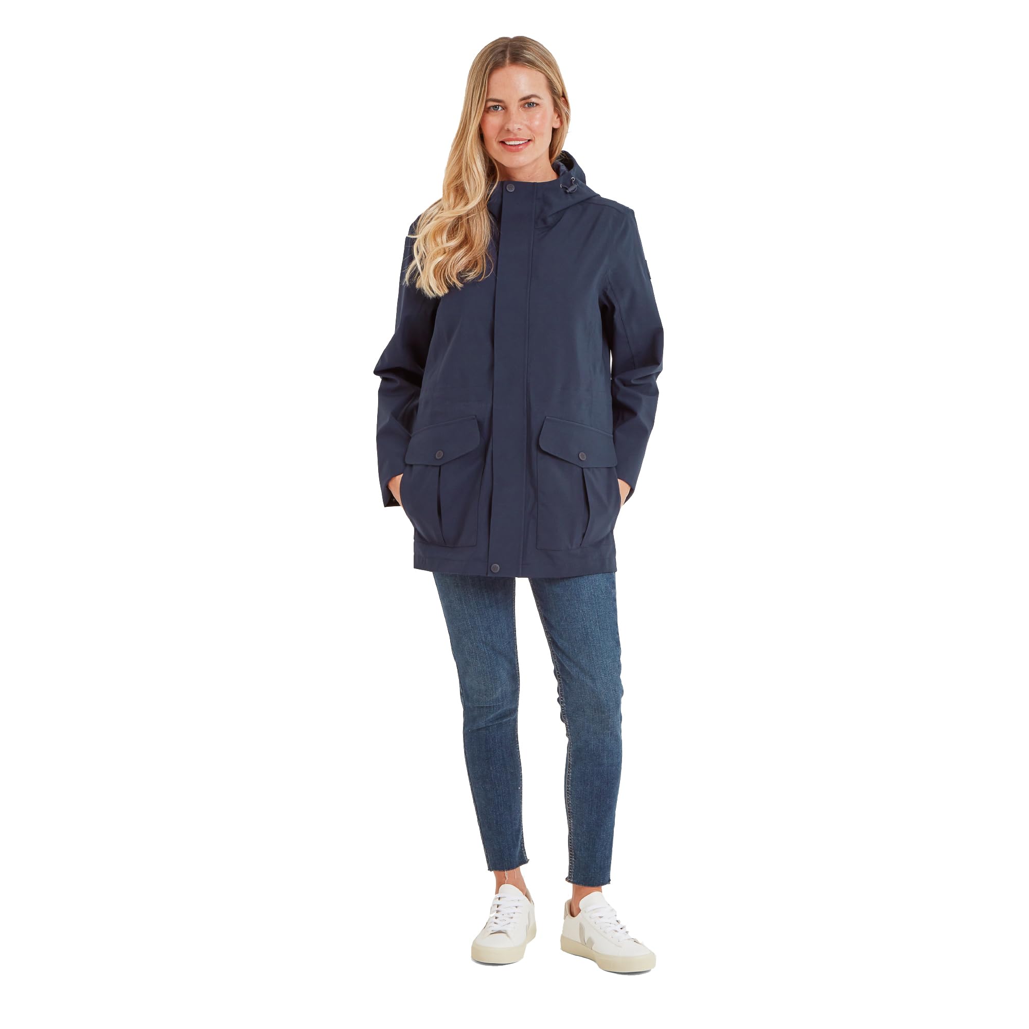 TOG24 Burradon Womens Waterproof Jacket. Waterproof, Windproof And Breathable For Great Performance In The Great Outdoors. Tough Ripstop Fabric And DWR Coating. Make It Part Of Your Wardrobe.