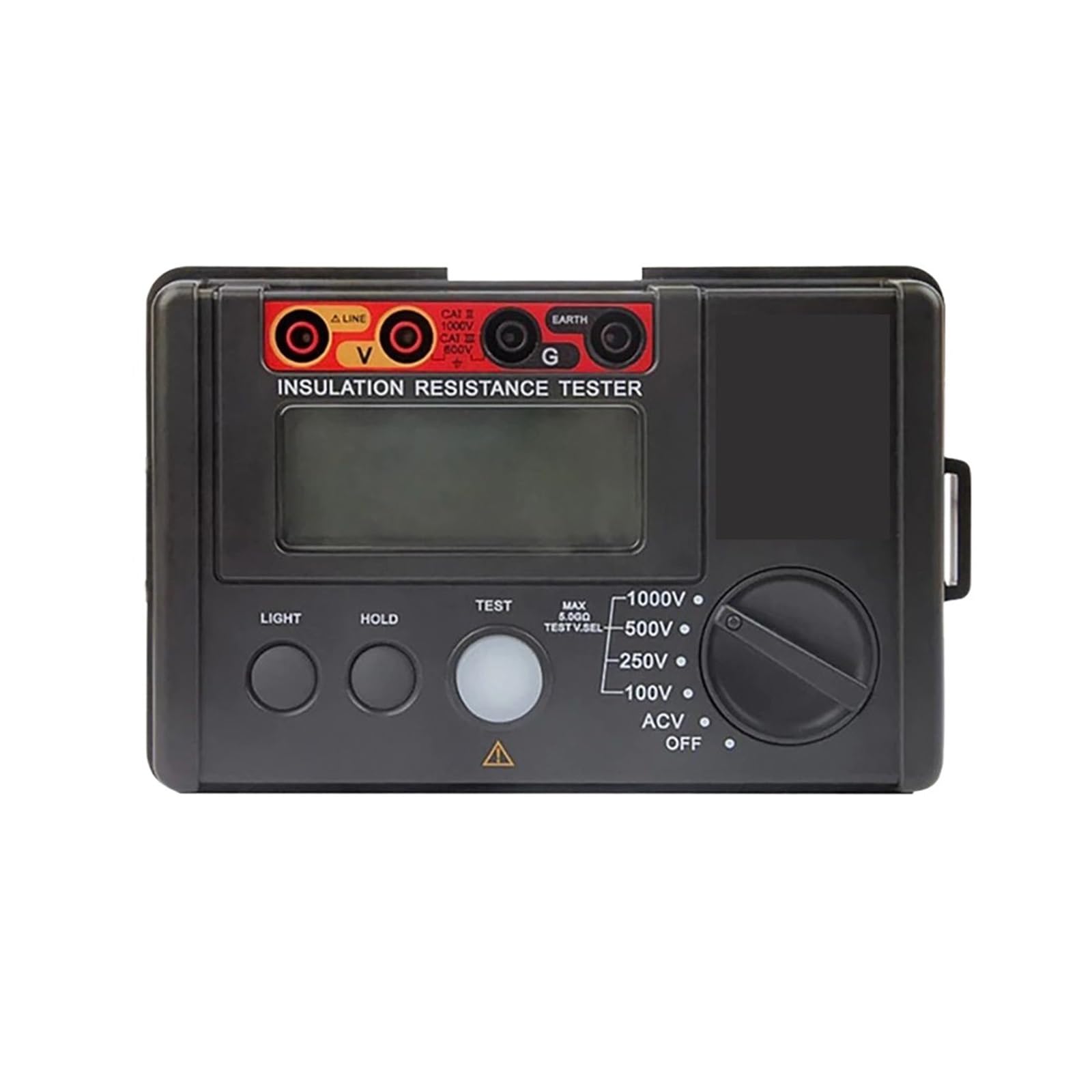 Tester di Resistenza Digitale, Tester di Resistenza di Isolamento 1000V Display LCD da 2000 conteggi Auto Range Ohm Tester Megohmmetro Voltmetro