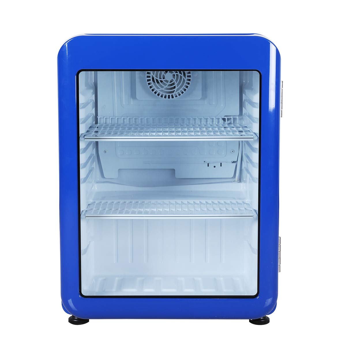 Amazon.co.jp: Hijiru レトロ冷蔵ショーケース68L/青 アウトレット