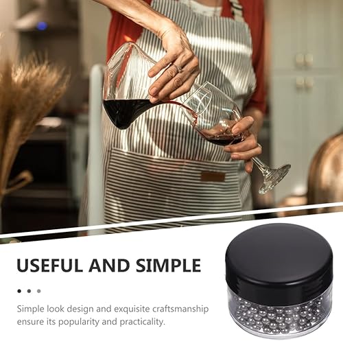 Miniatura 5 de Hemoton 300 cuentas de limpieza de decantador de acero inoxidable bolas de limpieza de 0.157 in limpiador para botellas de vino, decantadores de