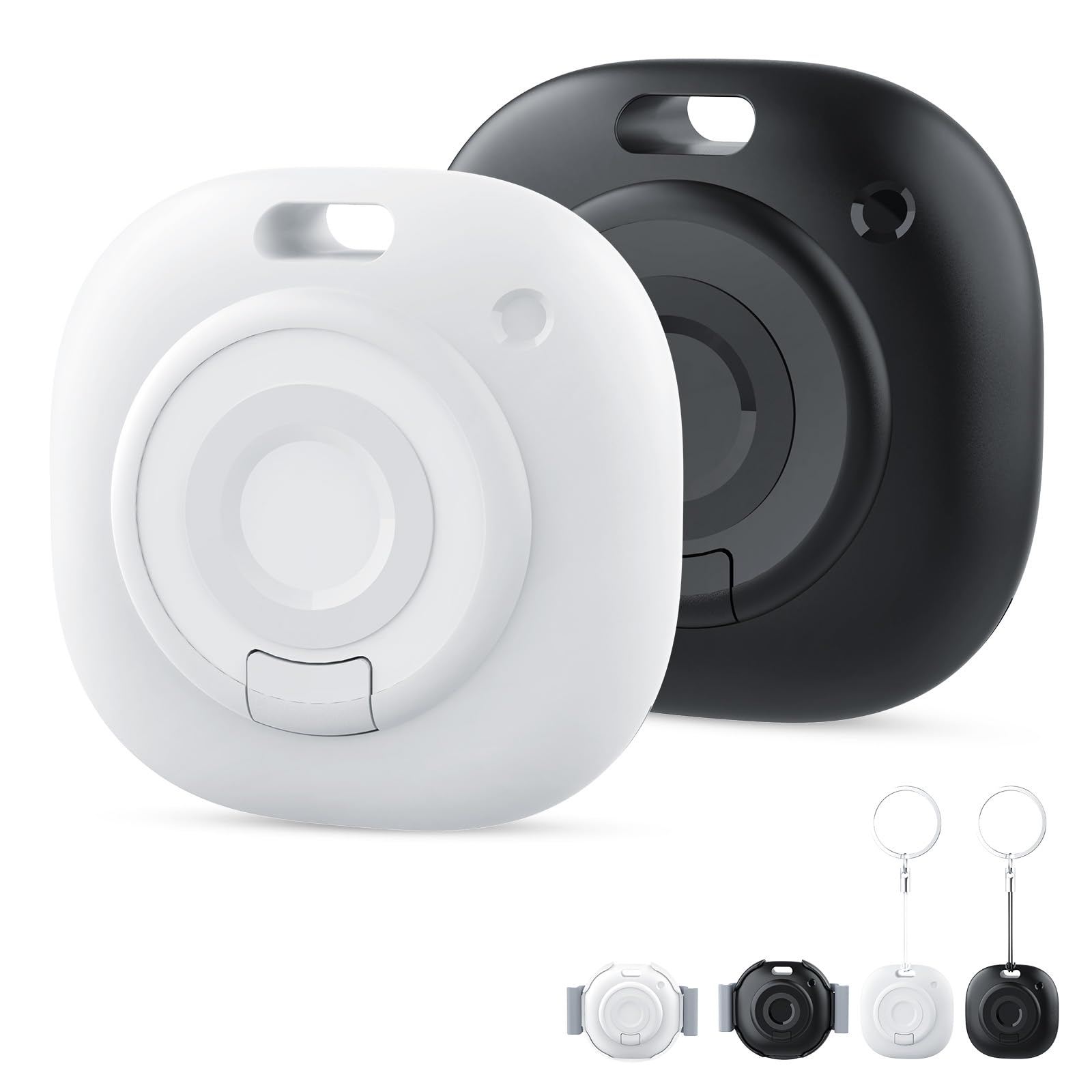 PcEoTllar Rastreador Inteligente Bluetooth Localizador de Objetos, Compatible con Apple Find My (Solo iOS), para Llaves, Equipajes, Maletas, Carteras, Bolsos, Bicicletas (2 Unidad)