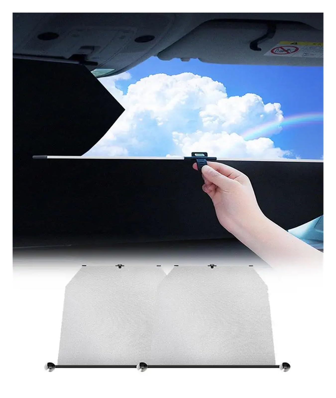 Parasol Parabrisas Parasol Plegable Para Parabrisas Coche Cubierta Anti UV Visera Aislante