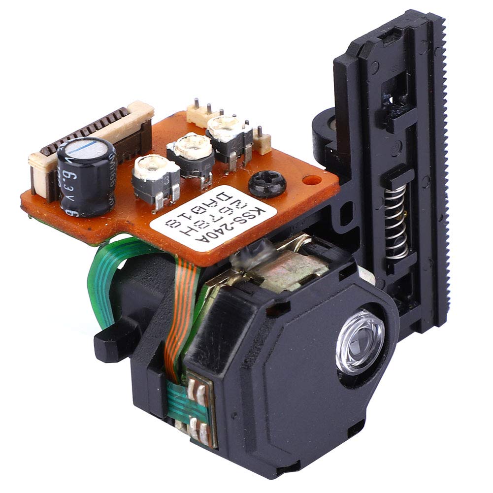 Tissting Lente óptica, precisión KSS-240A, mecanismo de lente láser de repuesto con reproducción estable, material ABS antiestático para reproductores de CD y DVD, entretenimiento en el hogar y