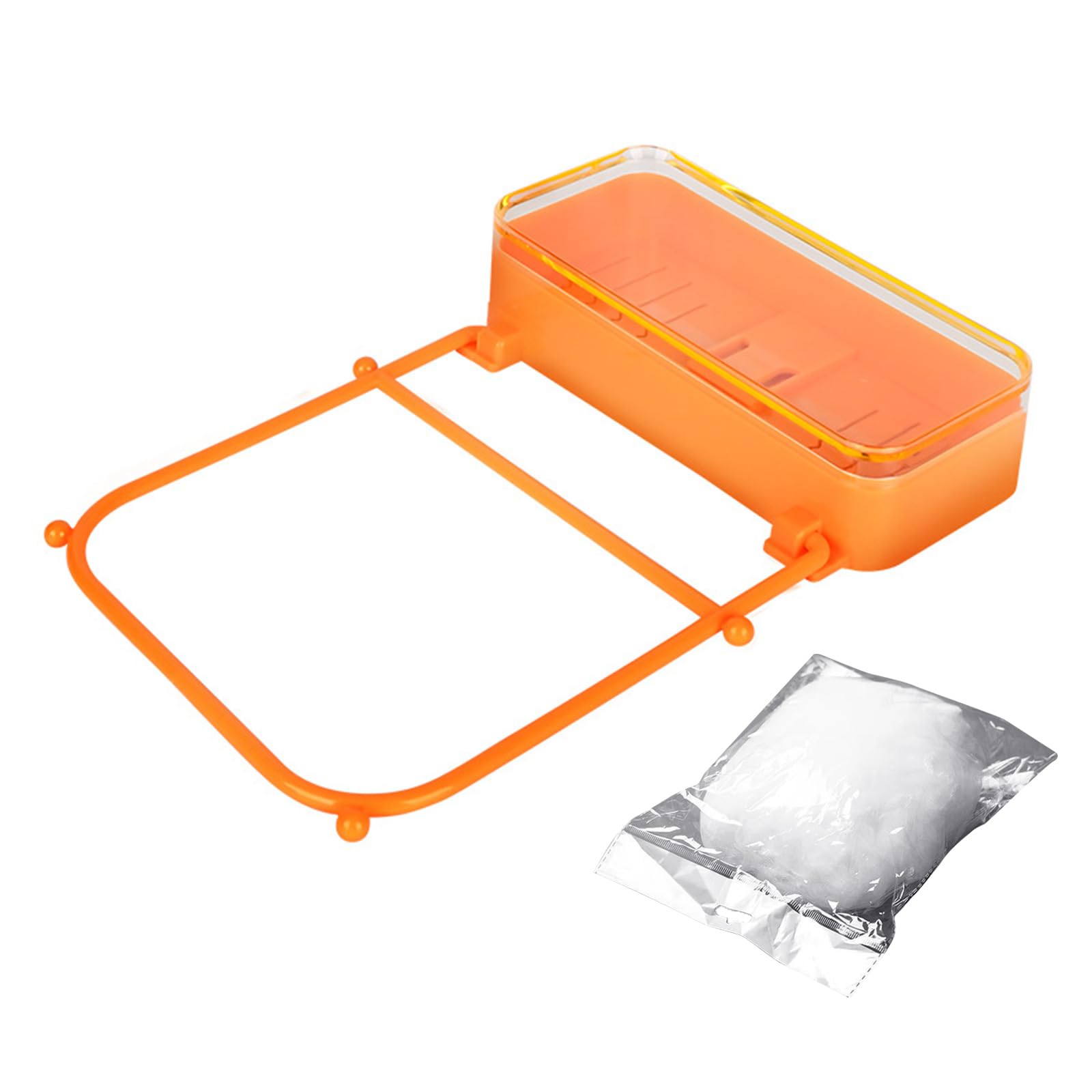 Tsophreniq Practical Kitchen Sink Waste Rack with 50 Meshes Bags Portable for Maintaining Tidying and Hygienic Kitchen Easy Installion Sink Basket