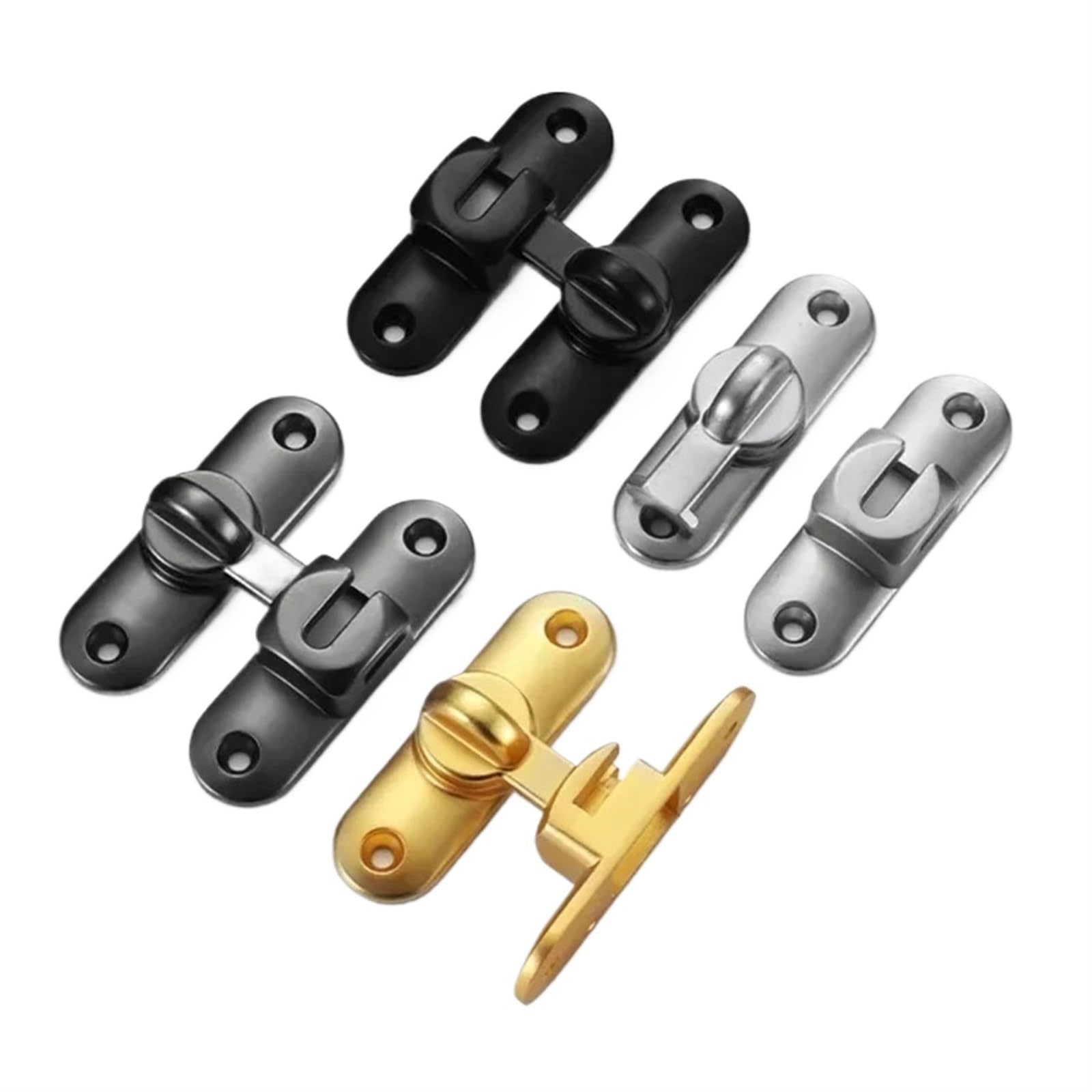 Vayeodeyu One Color Zinc Alloy Door Bolt Latch 4 Pcs For Window Slid Bathroom Bedroom Barn