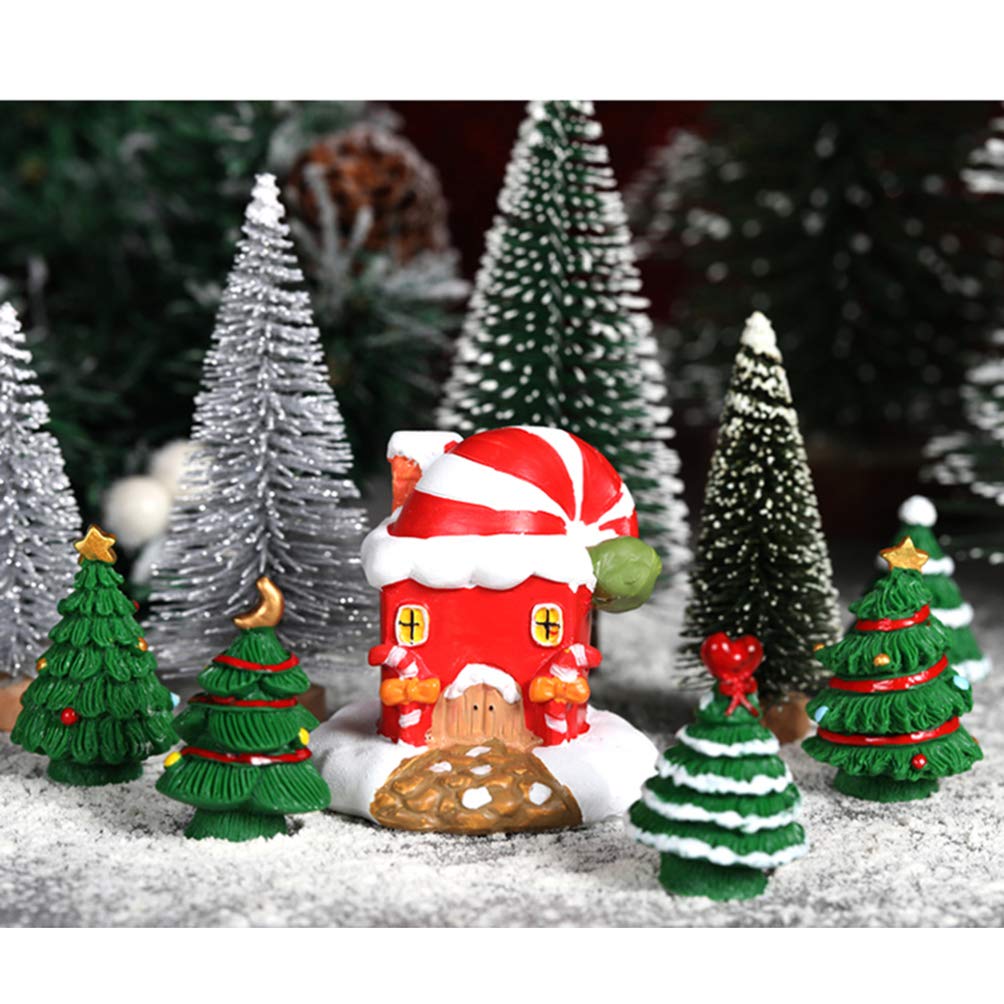 Amazon.co.jp: LIOOBO ミニクリスマスツリー 8点セット 樹脂