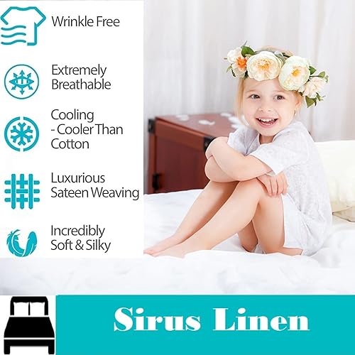 Miniatura 6 de Juego de ropa de cama de 800 hilos de 4 piezas, 100 % algodón, sábanas de tamaño individual XL, algodón de fibra larga, transpirable, tejido de