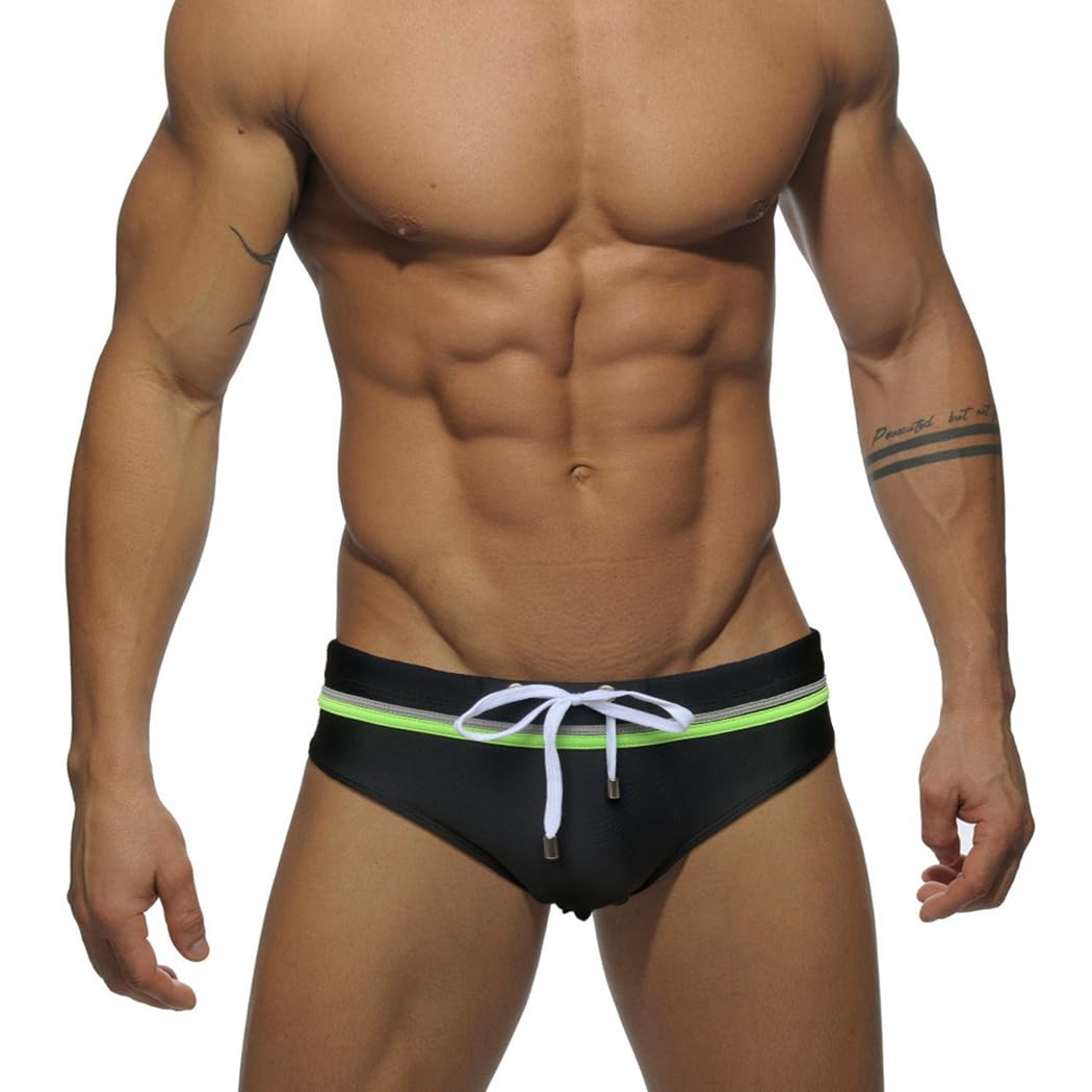 RQPYQF Bañadores Slip Hombre Bañador de Natación Slip Pantalones Cortos de Natación Slips Traje de Surf de Baño para Playa Piscina Secado Rápido Tamaño M-2XL YK2418