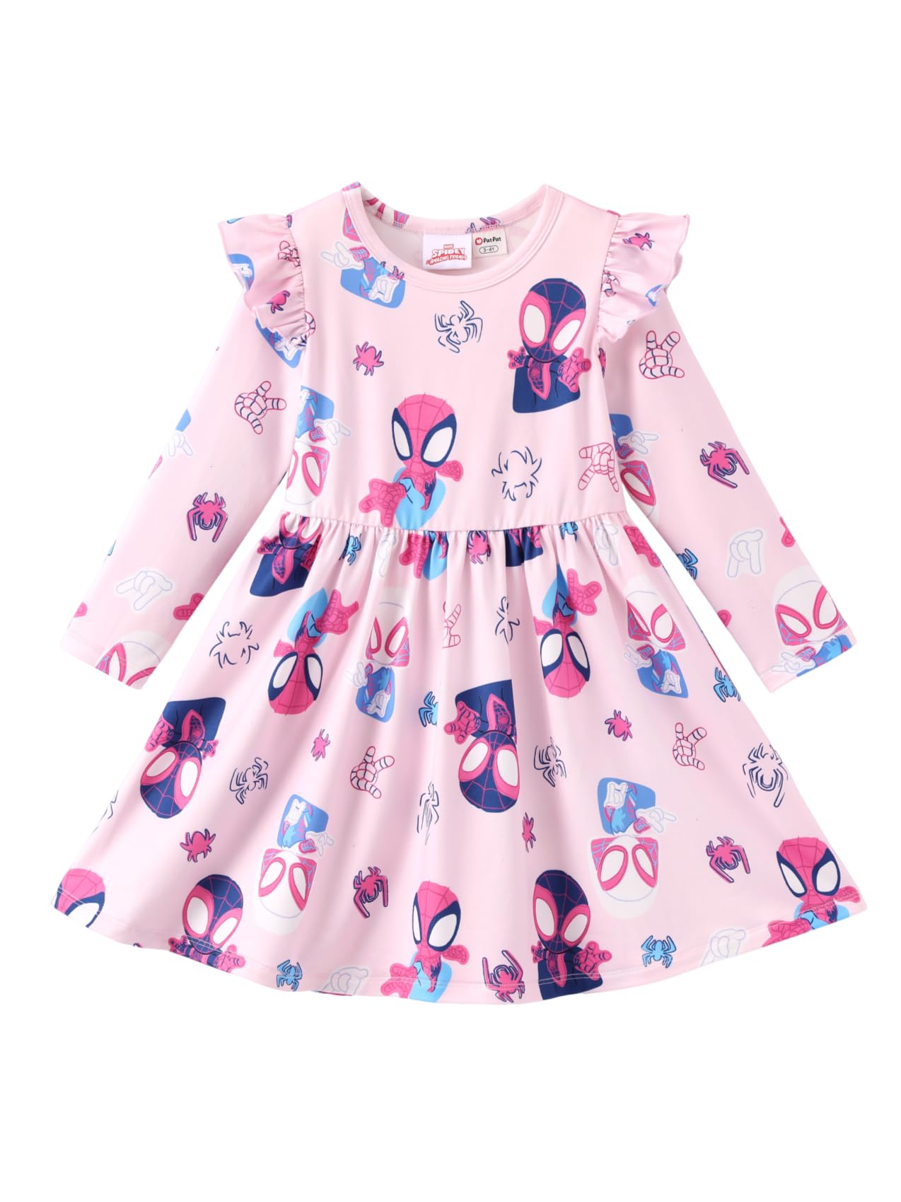 Disney Girls Dress Ruffled Long Sleeve Fall Winter Clothes Baby to Toddler