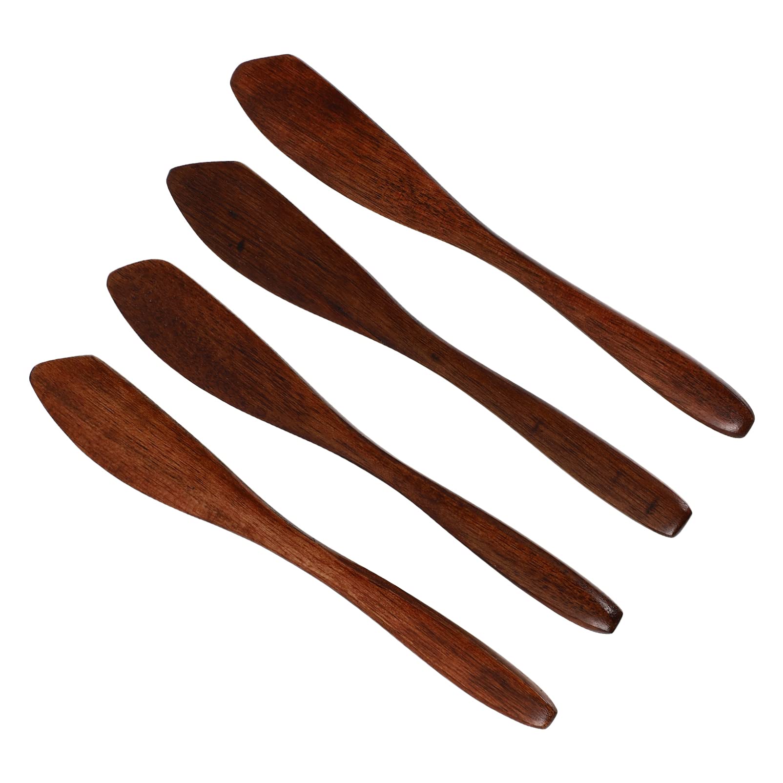 DOITOOL 4pcs Phoebe Jam Wooden Butter Butter Spreader Home Kitchen Supply Wood Butter Wood Bread Cream Wood Cutter Jam Spreader Cream Spreader