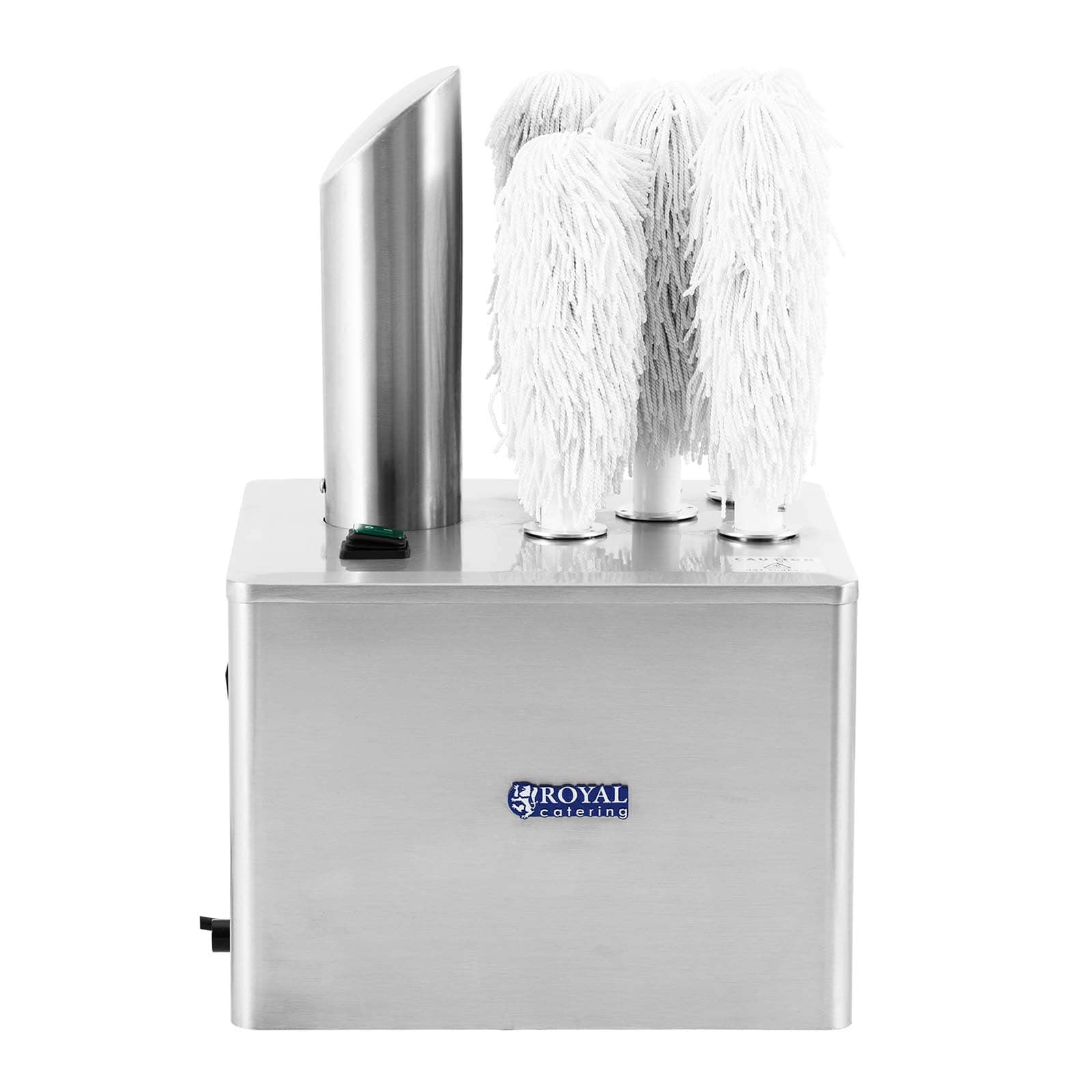 Royal Catering RCGP-2.0 Pulidora de vidrios 5 cabezales de pulido 1320 W 330 Gafas/h Gafas Máquina pulidora de vidrio Gastronomía