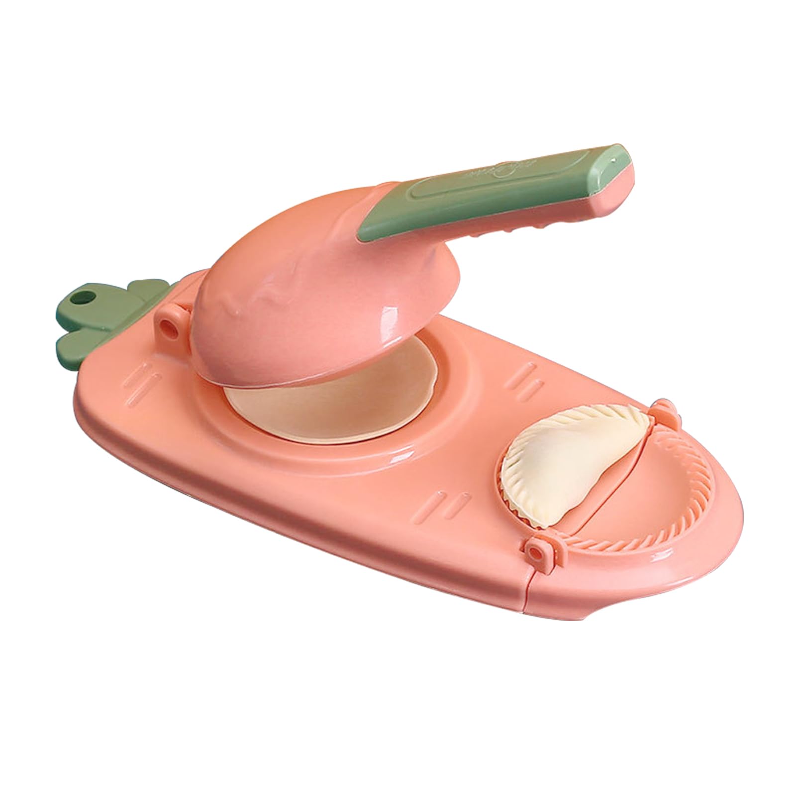 Maquina Molde Empanadillas, 2 En 1 Máquina de Bolas de Masa Hervida, Aparato de Cocina para Hacer Albóndigas, Fácil de Usar, para Hacer Aalbóndigas (Rosa)