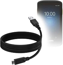 BoxWave Cable Compatible with Zebra TC20 - DirectSync - USB 3.0 A to USB 3.1 Type C, USB C Charge and Sync Cable - 6ft - Black