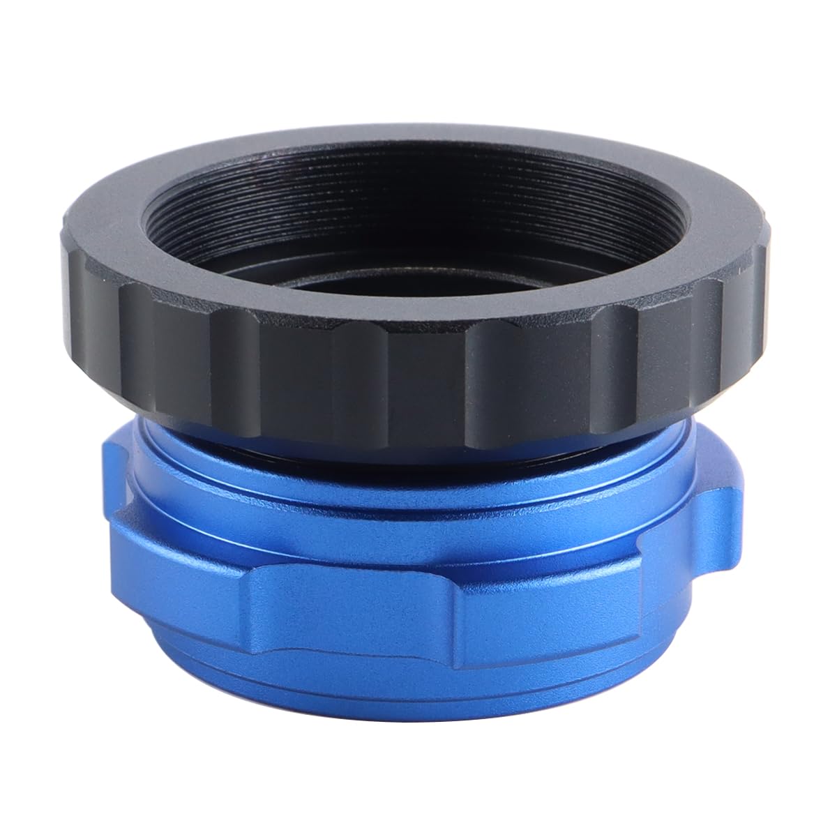 Adaptateur d'oculaire pour télescope, adaptateur d'interface de verrouillage coaxial M42 vers 1,25 pouce, accessoire d'astrophotographie en alliage d'aluminium (bleu)