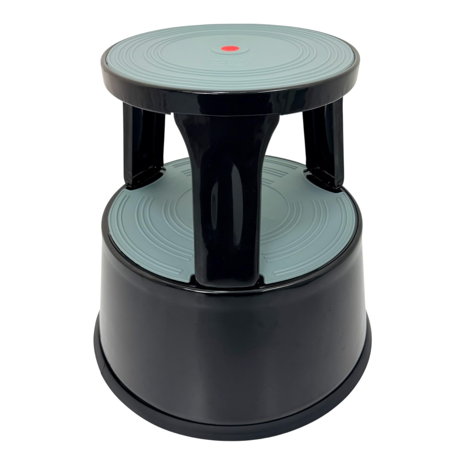 Heavy Duty Metal SUPASTEP Kick Step Stool in RED, Black, Blue And Grey White Load Capacity upto 150KG (Black)