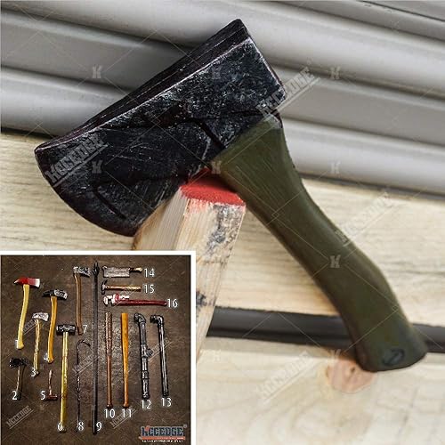 KCCEDGE BEST CUTLERY SOURCE - Utilería de espuma para Halloween, en muchas formas espada, hacha, bate, barreta, cuchillo hachuela, llave, martillo,
