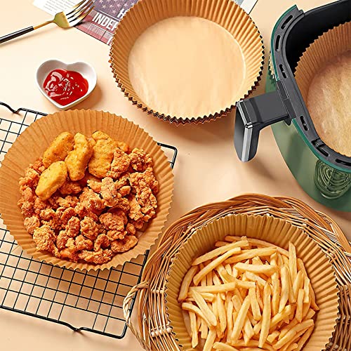 Forro de papel descartável Air Fryer, forros antiaderentes descartáveis para fritadeira a ar, papel