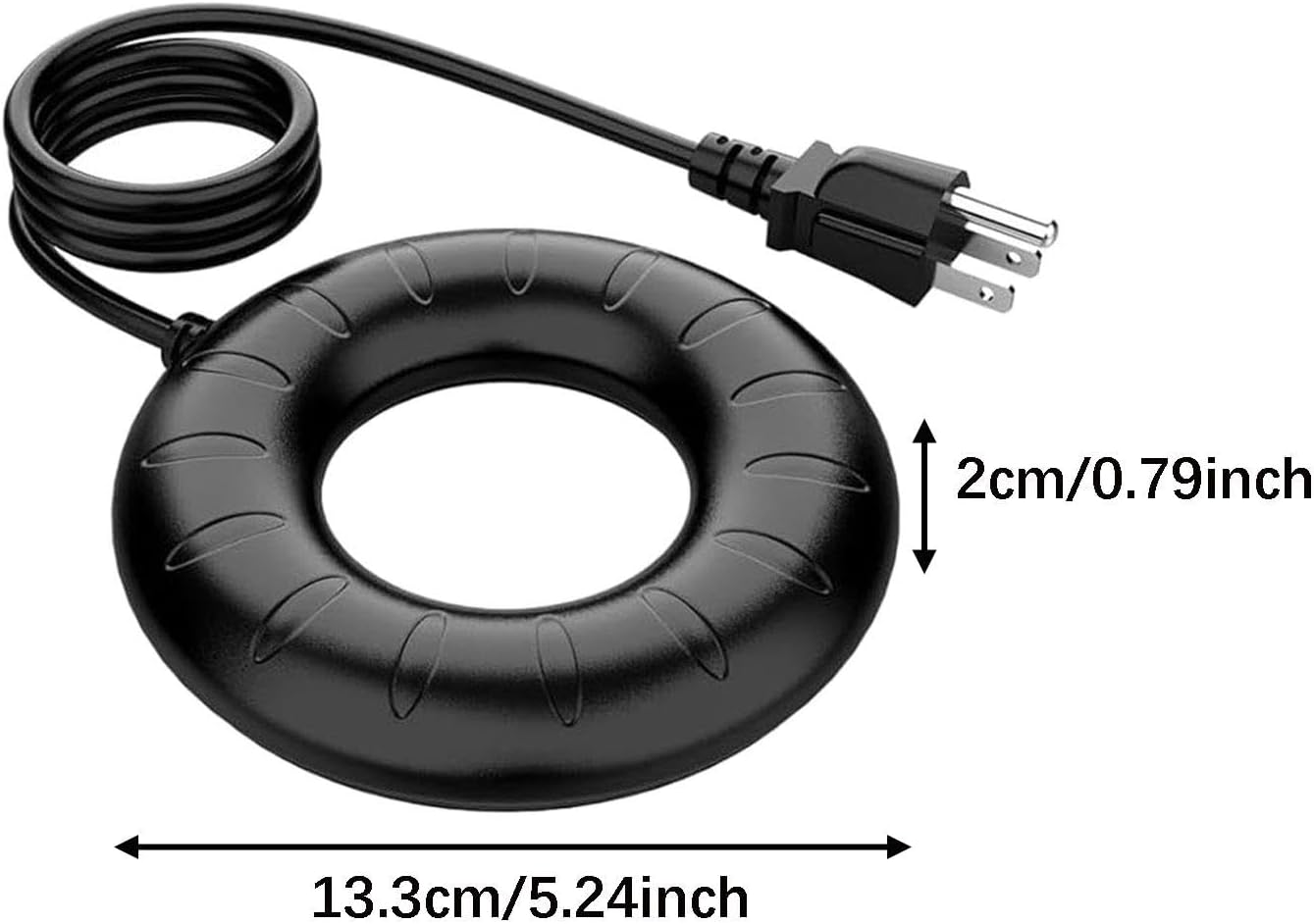 Qianly Winter,Compact 70W 120V Practical, Aluminum Bird Bath Pond Deicer for Chicken Coop Lawn Yard