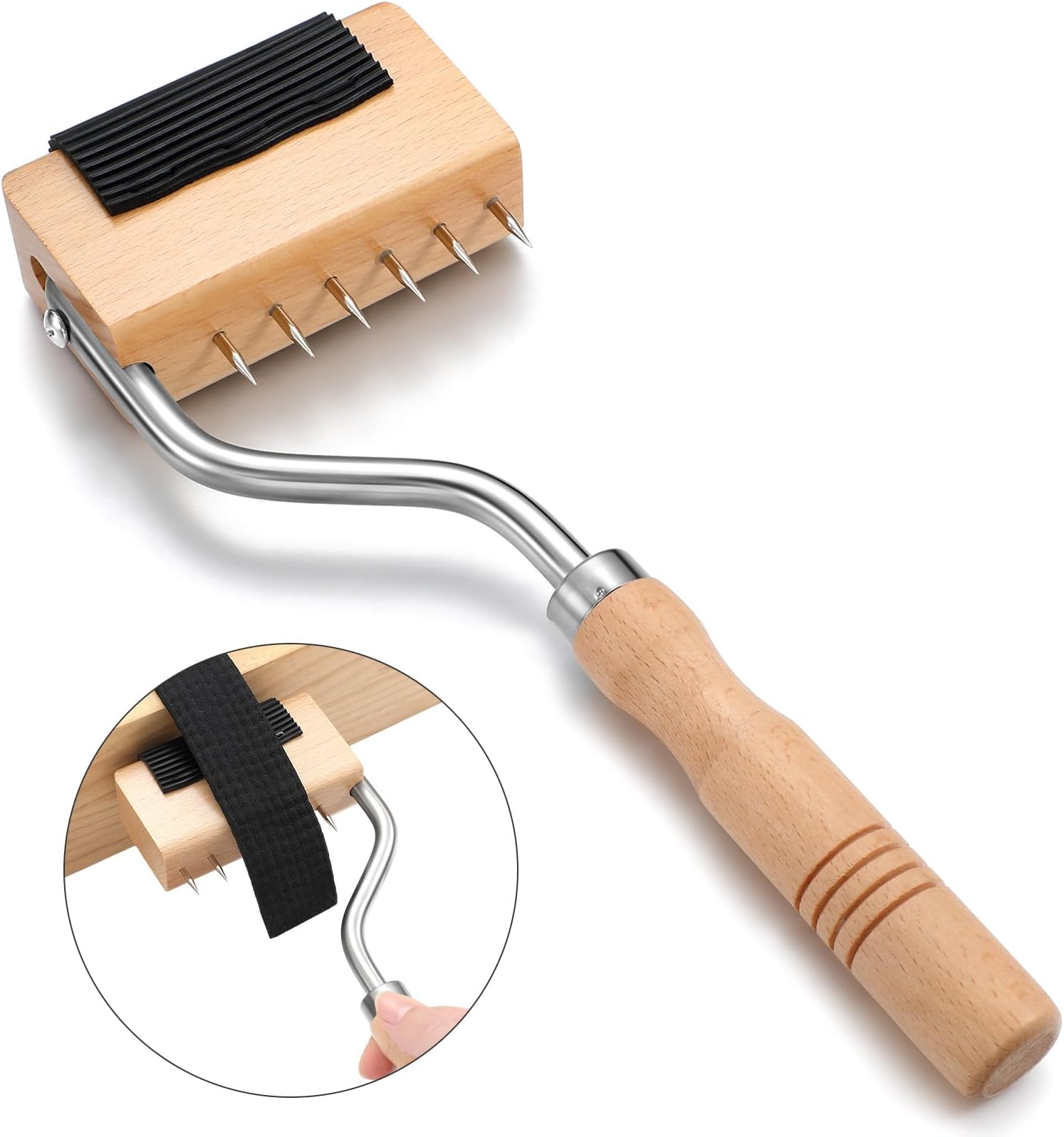 Gooseneck Webbing Stretcher Upholstery Tool Jute Webbing Puller Stretcher Handy to Catch the Close to Frame with Plenty of Leverage