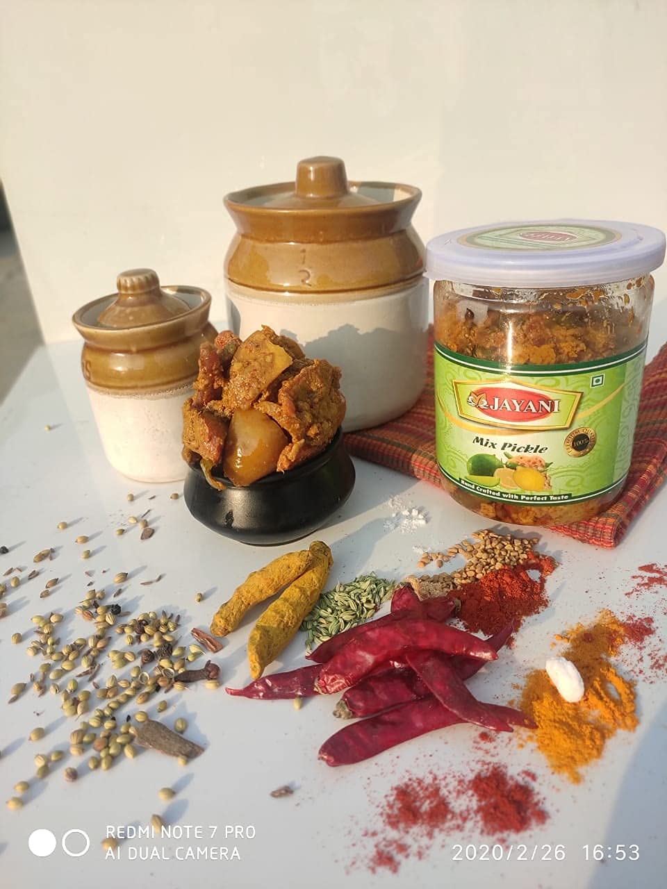 Jayani Homemade and Natural Homemade Flavour & Taste Pachranga Mix Vegetable Pickle (400gm) 3